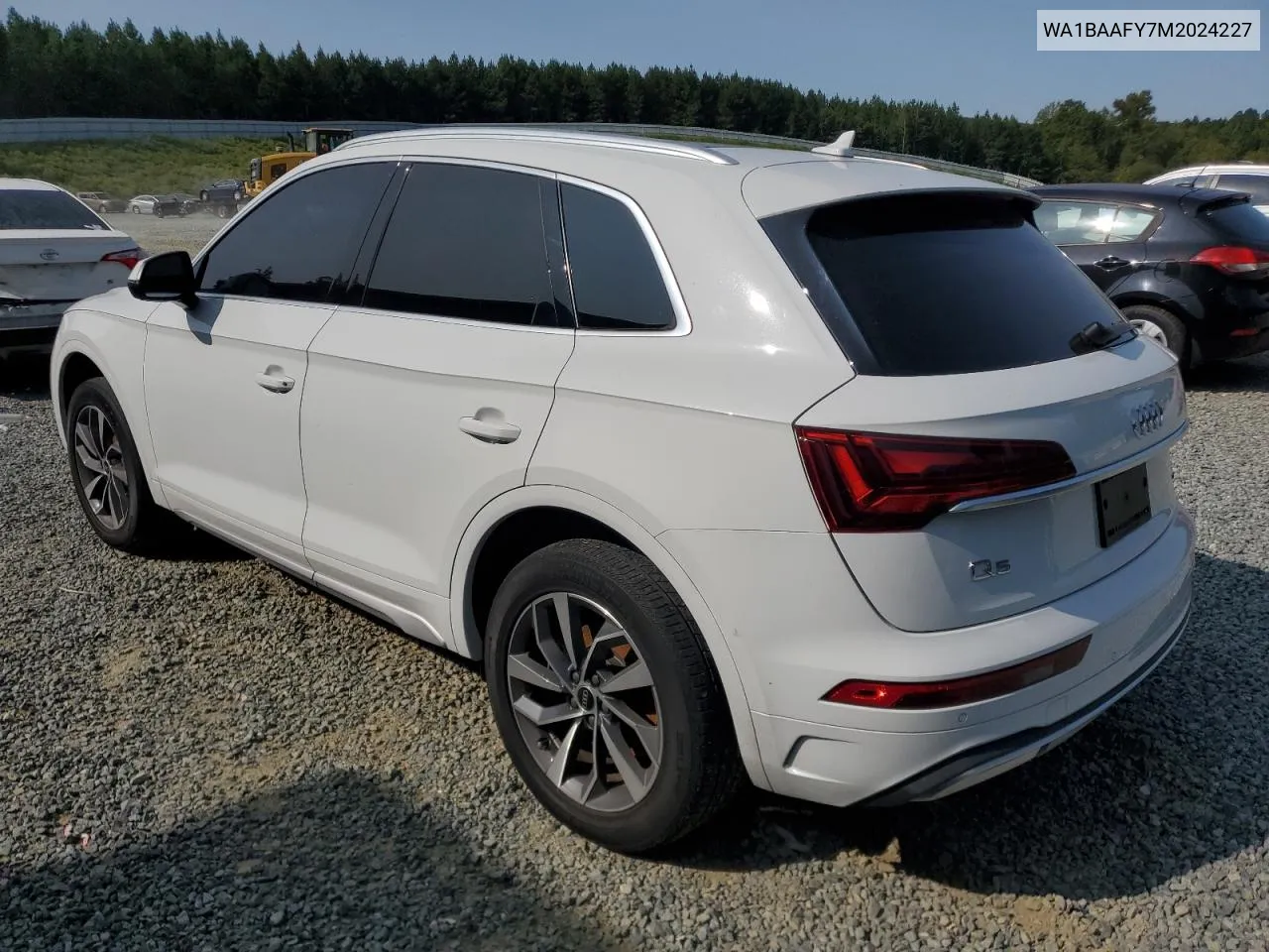 2021 Audi Q5 Premium Plus VIN: WA1BAAFY7M2024227 Lot: 67748394