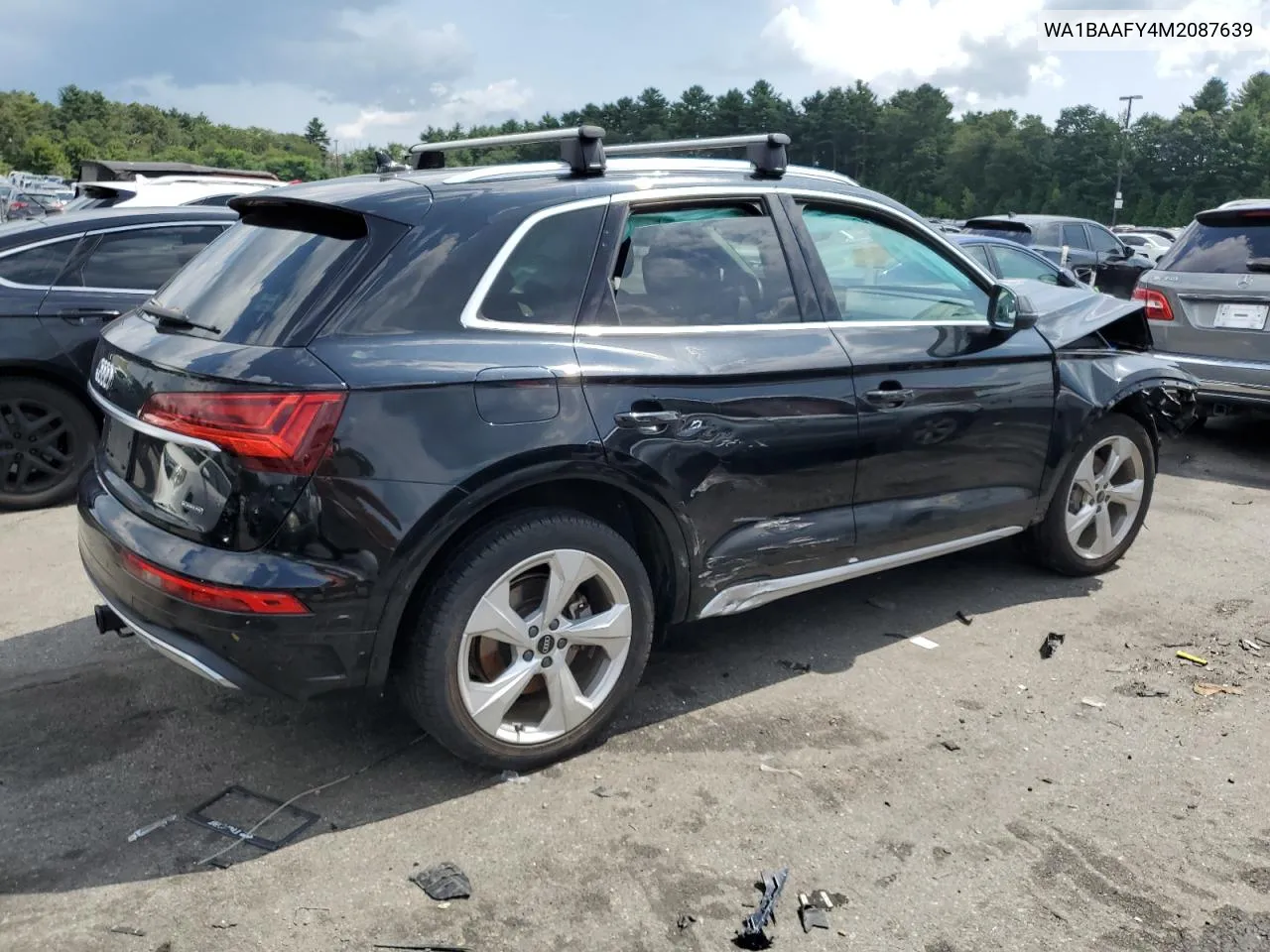 2021 Audi Q5 Premium Plus VIN: WA1BAAFY4M2087639 Lot: 68320584