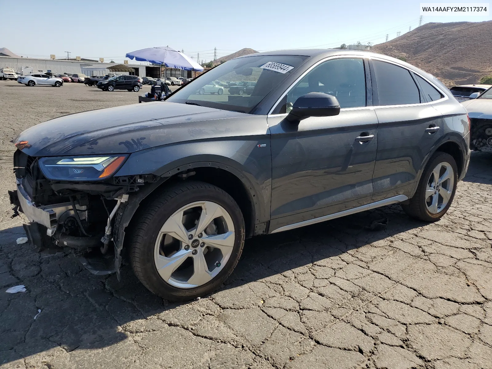 2021 Audi Q5 Sportback Premium VIN: WA14AAFY2M2117374 Lot: 68589944