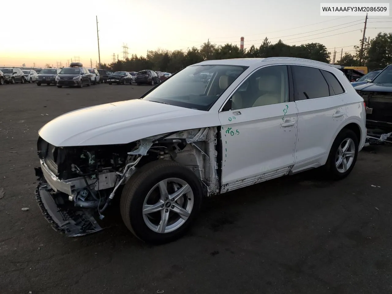 2021 Audi Q5 Premium VIN: WA1AAAFY3M2086509 Lot: 69625254