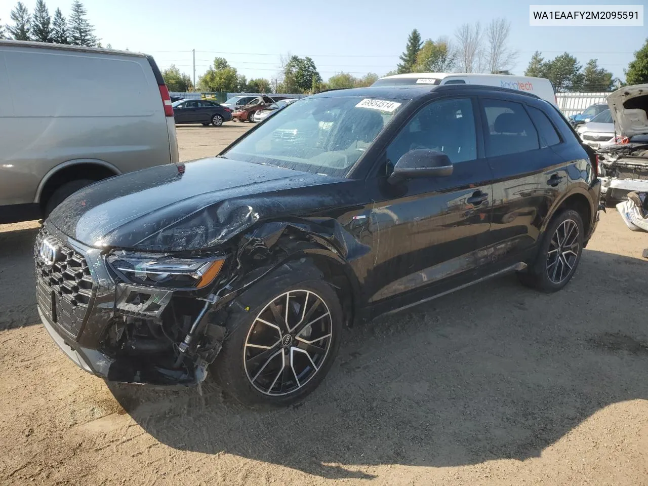 2021 Audi Q5 Progressiv VIN: WA1EAAFY2M2095591 Lot: 69954514