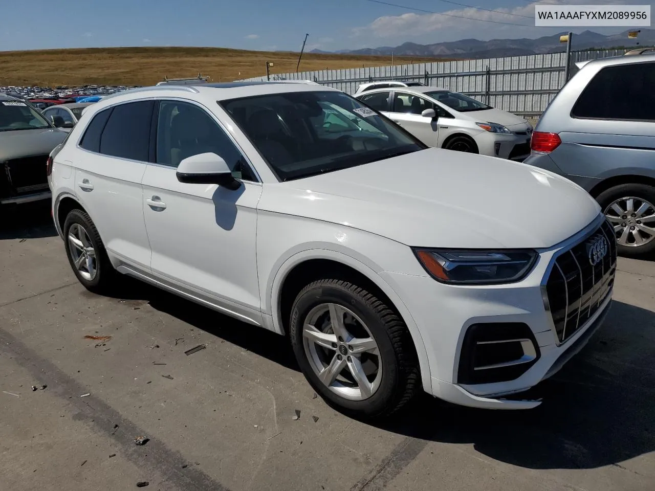 2021 Audi Q5 Premium VIN: WA1AAAFYXM2089956 Lot: 71495264