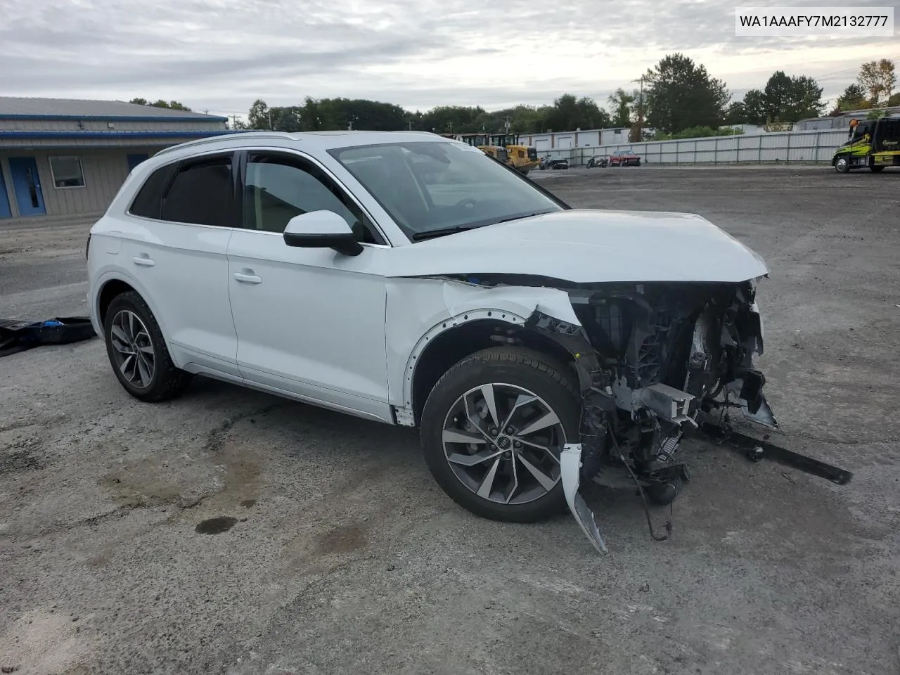 WA1AAAFY7M2132777 2021 Audi Q5 Premium