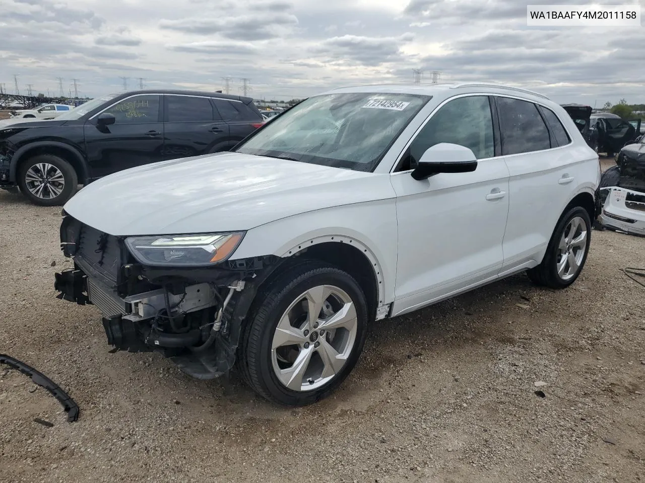 2021 Audi Q5 Premium Plus VIN: WA1BAAFY4M2011158 Lot: 72142954