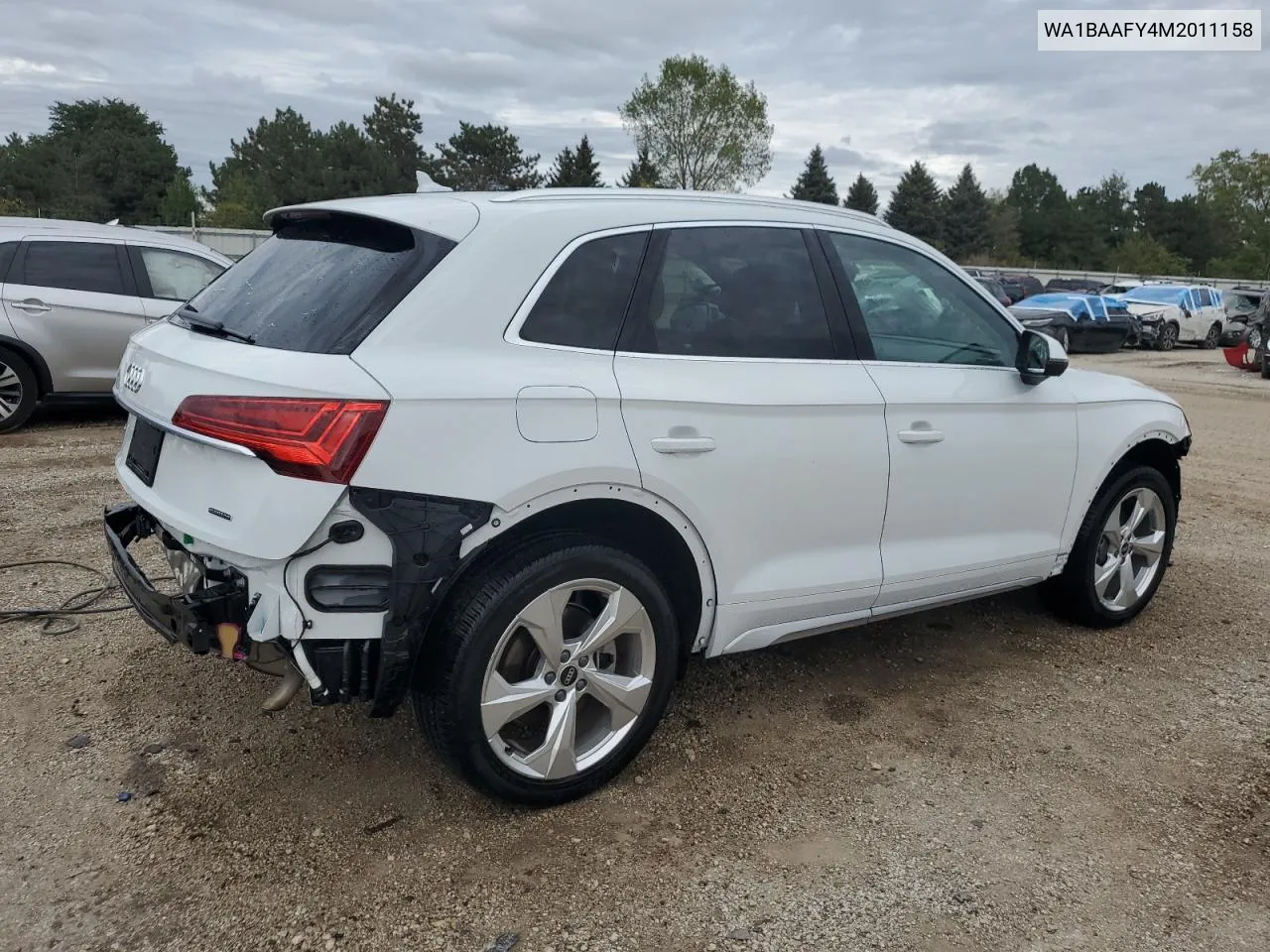 WA1BAAFY4M2011158 2021 Audi Q5 Premium Plus