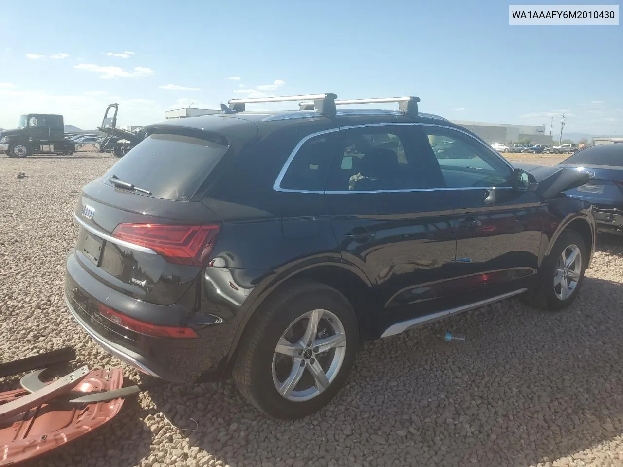 WA1AAAFY6M2010430 2021 Audi Q5 Premium