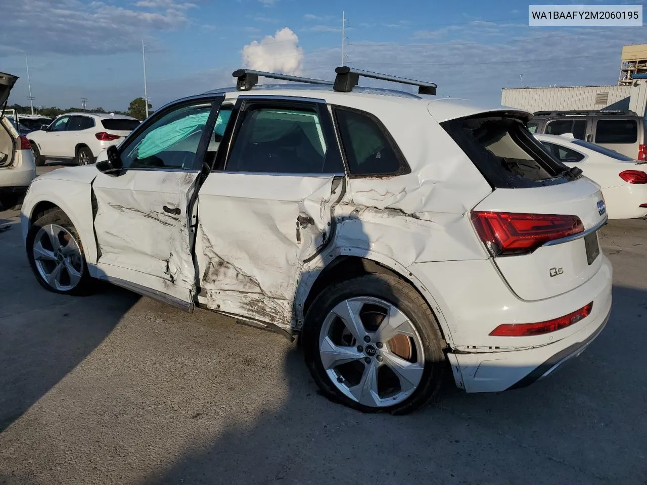 2021 Audi Q5 Premium Plus VIN: WA1BAAFY2M2060195 Lot: 72796984