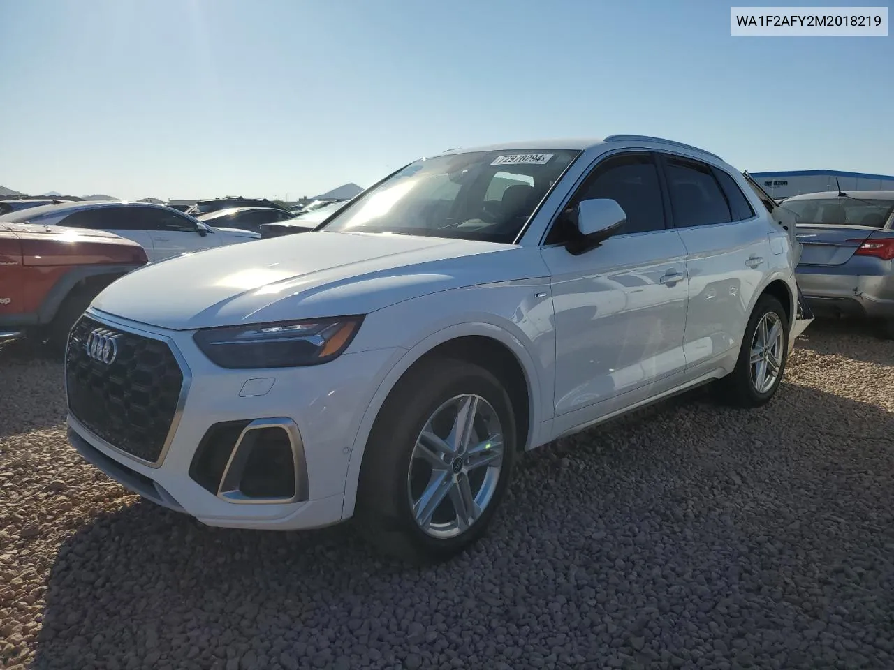 2021 Audi Q5 E Prestige VIN: WA1F2AFY2M2018219 Lot: 72978294