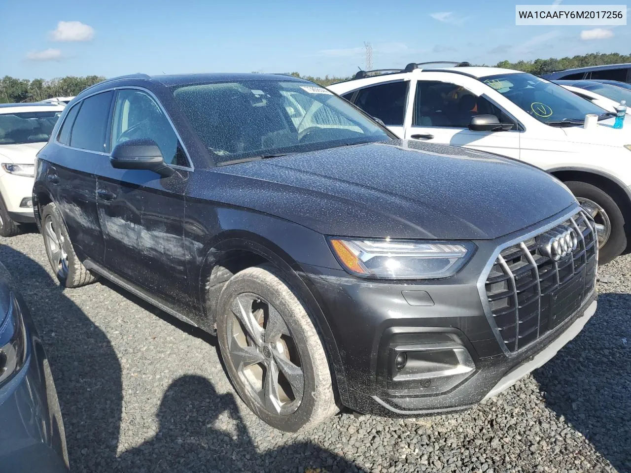 2021 Audi Q5 Prestige VIN: WA1CAAFY6M2017256 Lot: 73856544