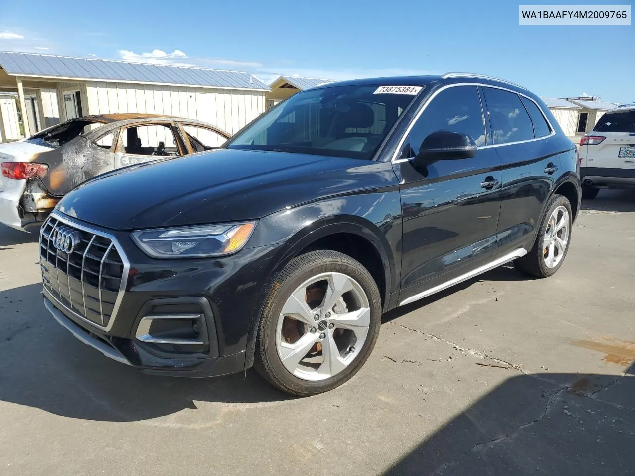 2021 Audi Q5 Premium Plus VIN: WA1BAAFY4M2009765 Lot: 73875384