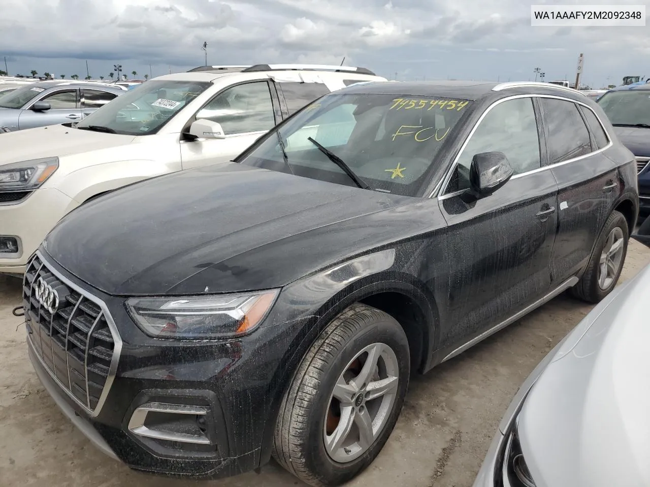 2021 Audi Q5 Premium VIN: WA1AAAFY2M2092348 Lot: 74554454