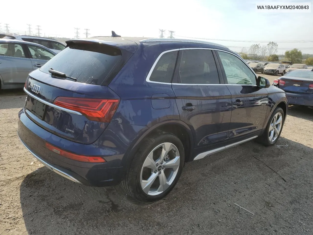 2021 Audi Q5 Premium Plus VIN: WA1BAAFYXM2040843 Lot: 75351684