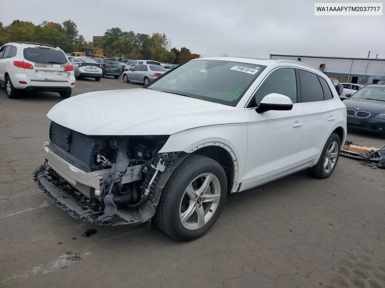 2021 Audi Q5 Premium VIN: WA1AAAFY7M2037717 Lot: 75461814