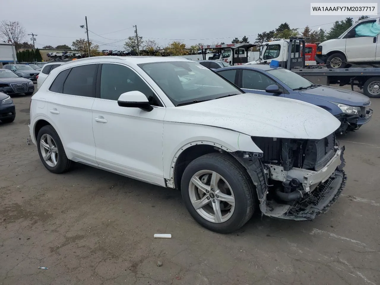 2021 Audi Q5 Premium VIN: WA1AAAFY7M2037717 Lot: 75461814