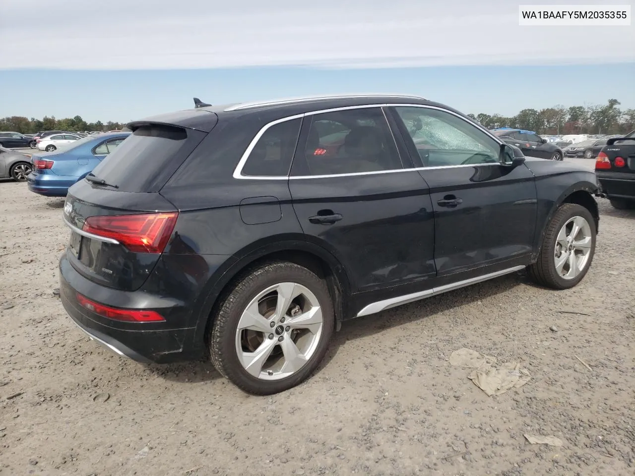 2021 Audi Q5 Premium Plus VIN: WA1BAAFY5M2035355 Lot: 75697334