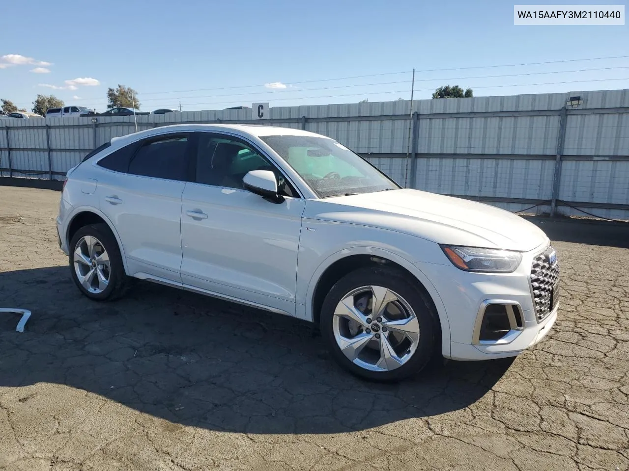 2021 Audi Q5 Sportback Premium Plus VIN: WA15AAFY3M2110440 Lot: 76194564