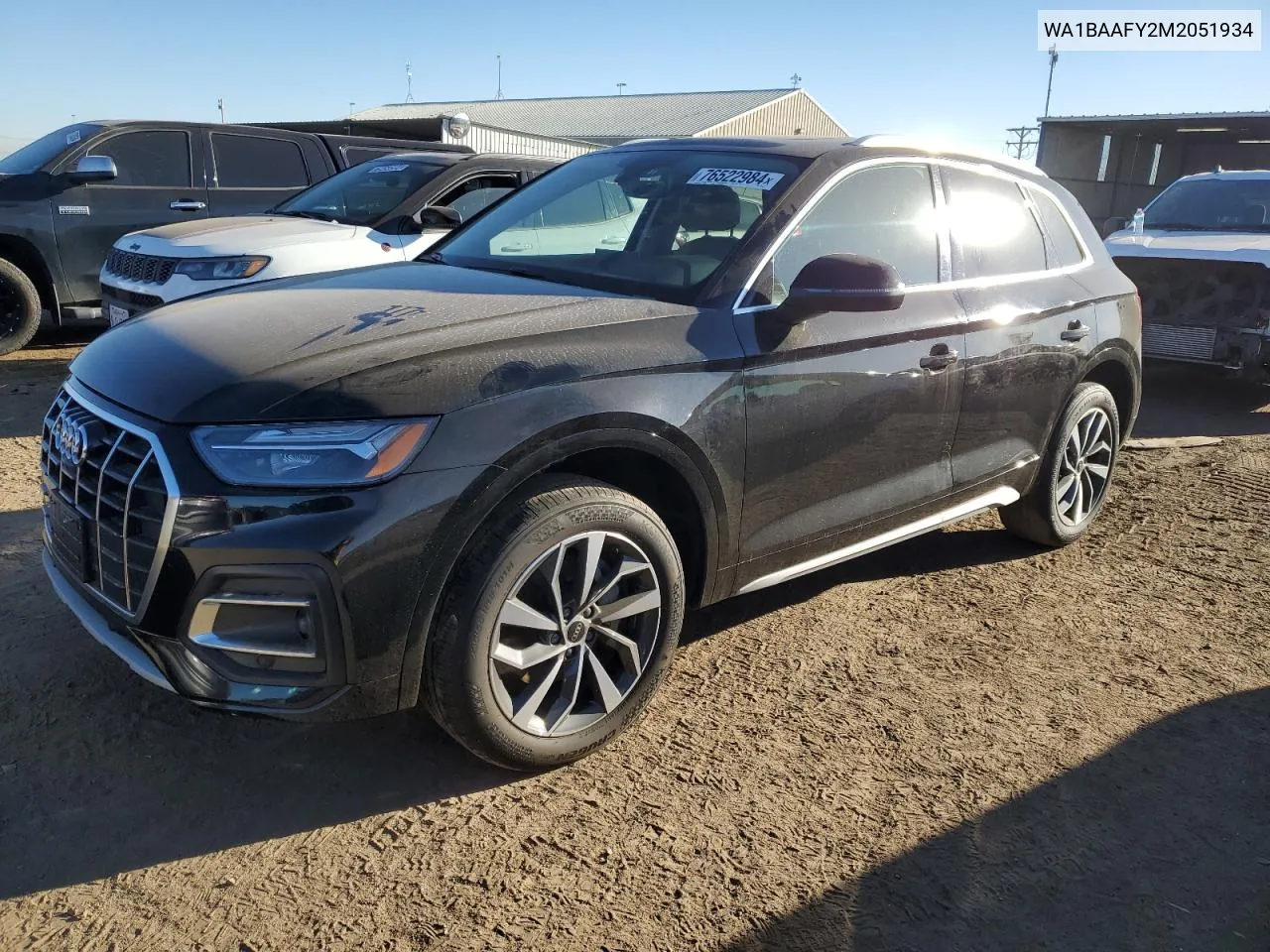 2021 Audi Q5 Premium Plus VIN: WA1BAAFY2M2051934 Lot: 76522984