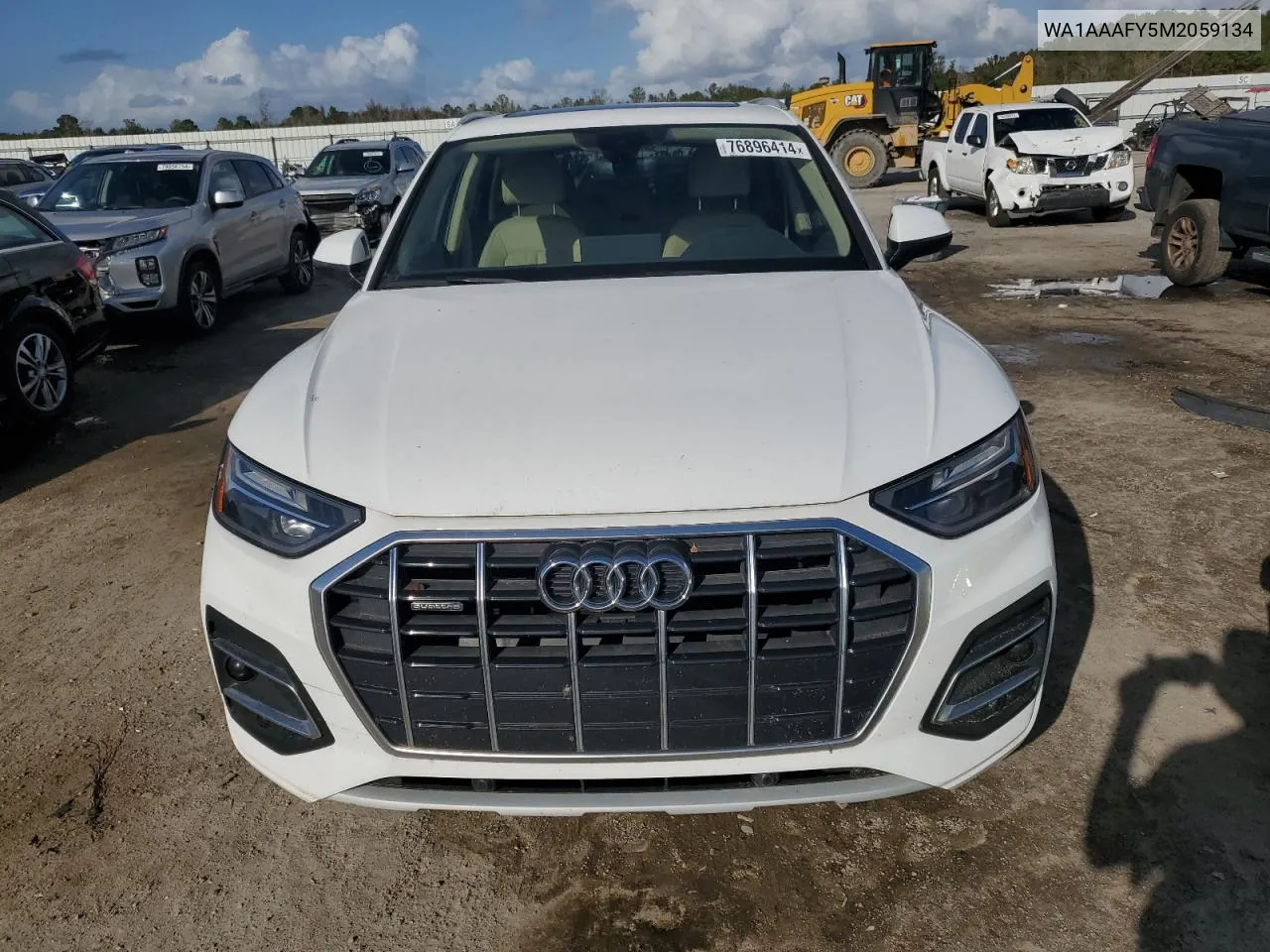 2021 Audi Q5 Premium VIN: WA1AAAFY5M2059134 Lot: 76896414