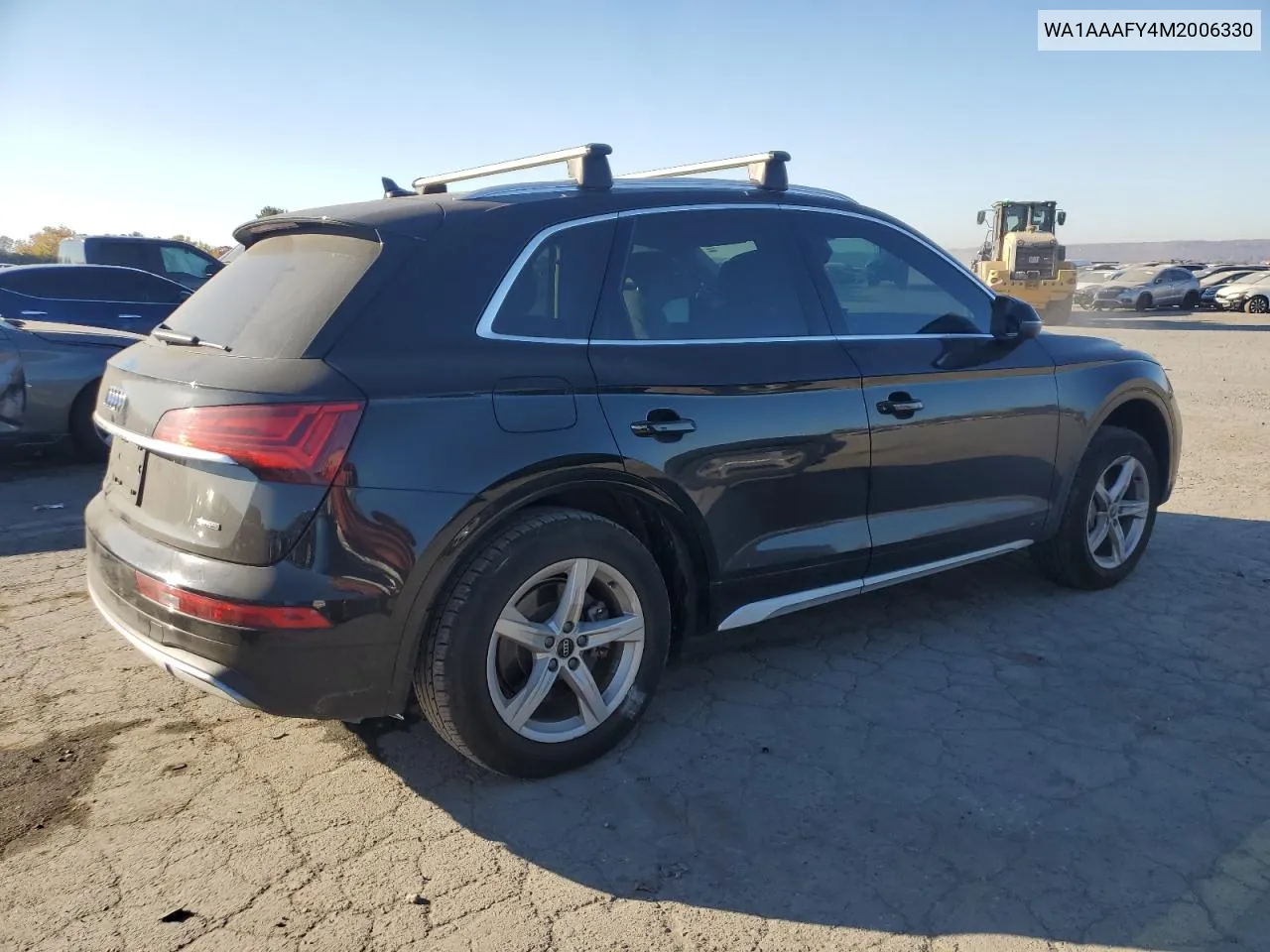 2021 Audi Q5 Premium VIN: WA1AAAFY4M2006330 Lot: 77387864