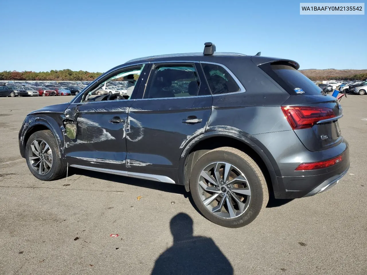 2021 Audi Q5 Premium Plus VIN: WA1BAAFY0M2135542 Lot: 77411924