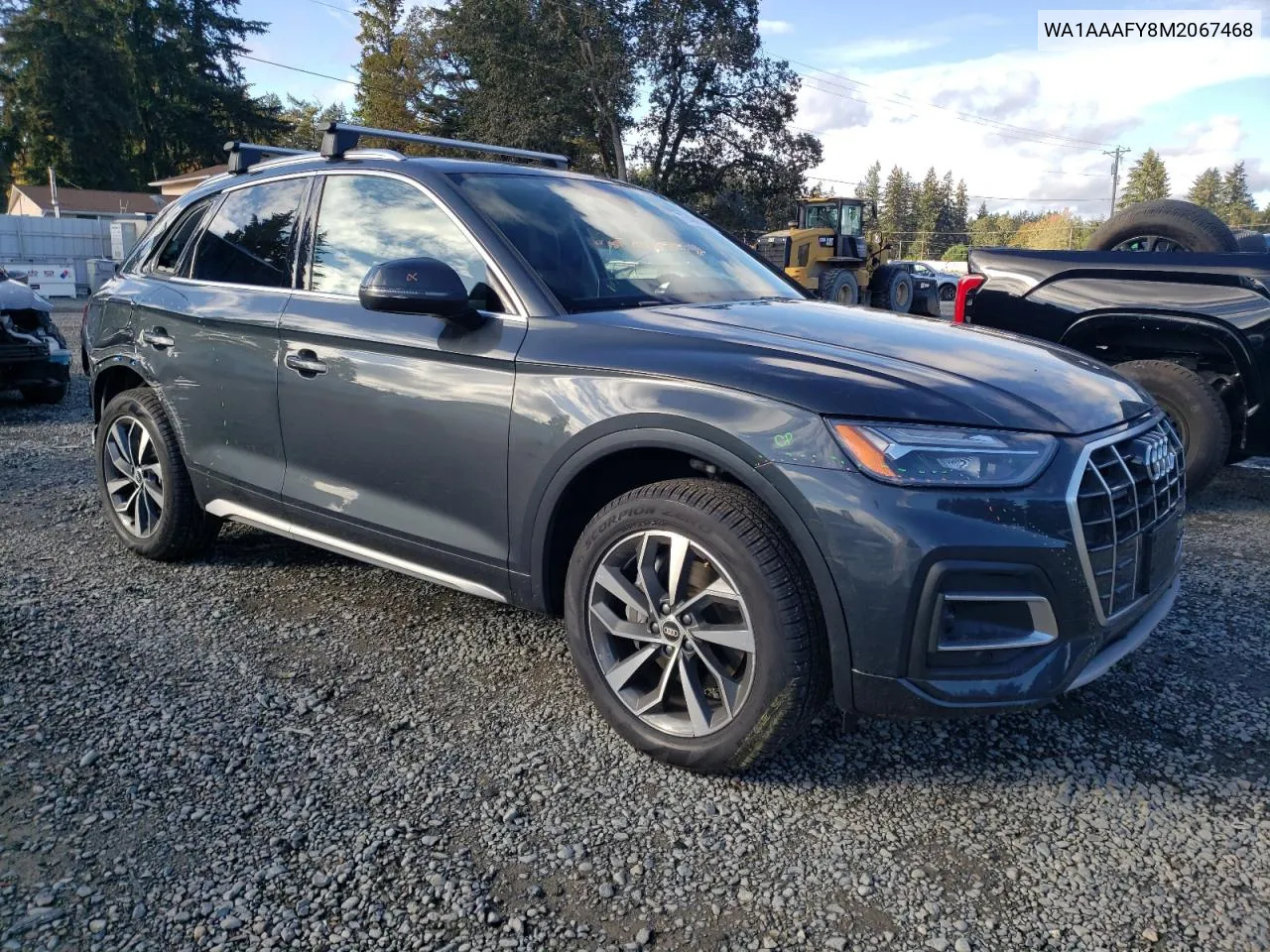 2021 Audi Q5 Premium VIN: WA1AAAFY8M2067468 Lot: 77480554