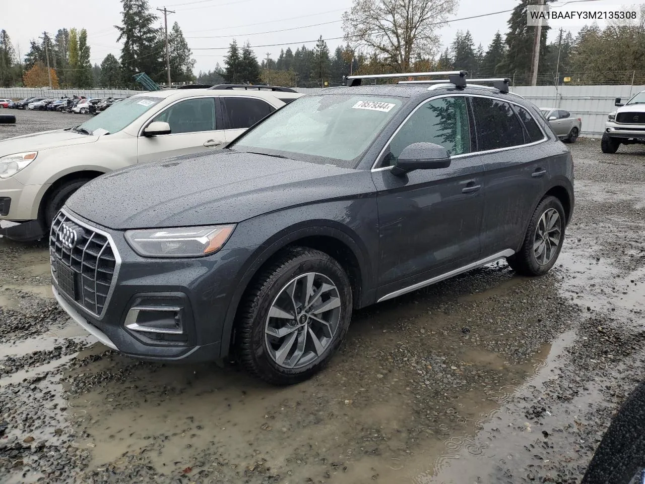 2021 Audi Q5 Premium Plus VIN: WA1BAAFY3M2135308 Lot: 78579344