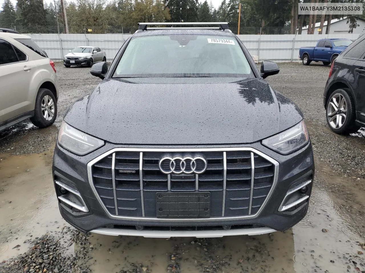 2021 Audi Q5 Premium Plus VIN: WA1BAAFY3M2135308 Lot: 78579344