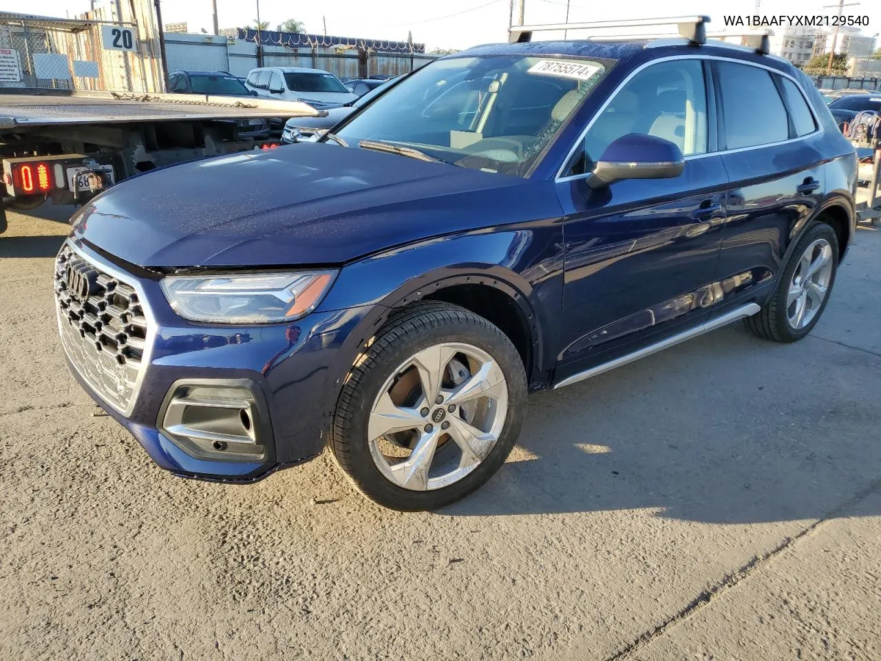 2021 Audi Q5 Premium Plus VIN: WA1BAAFYXM2129540 Lot: 78755574