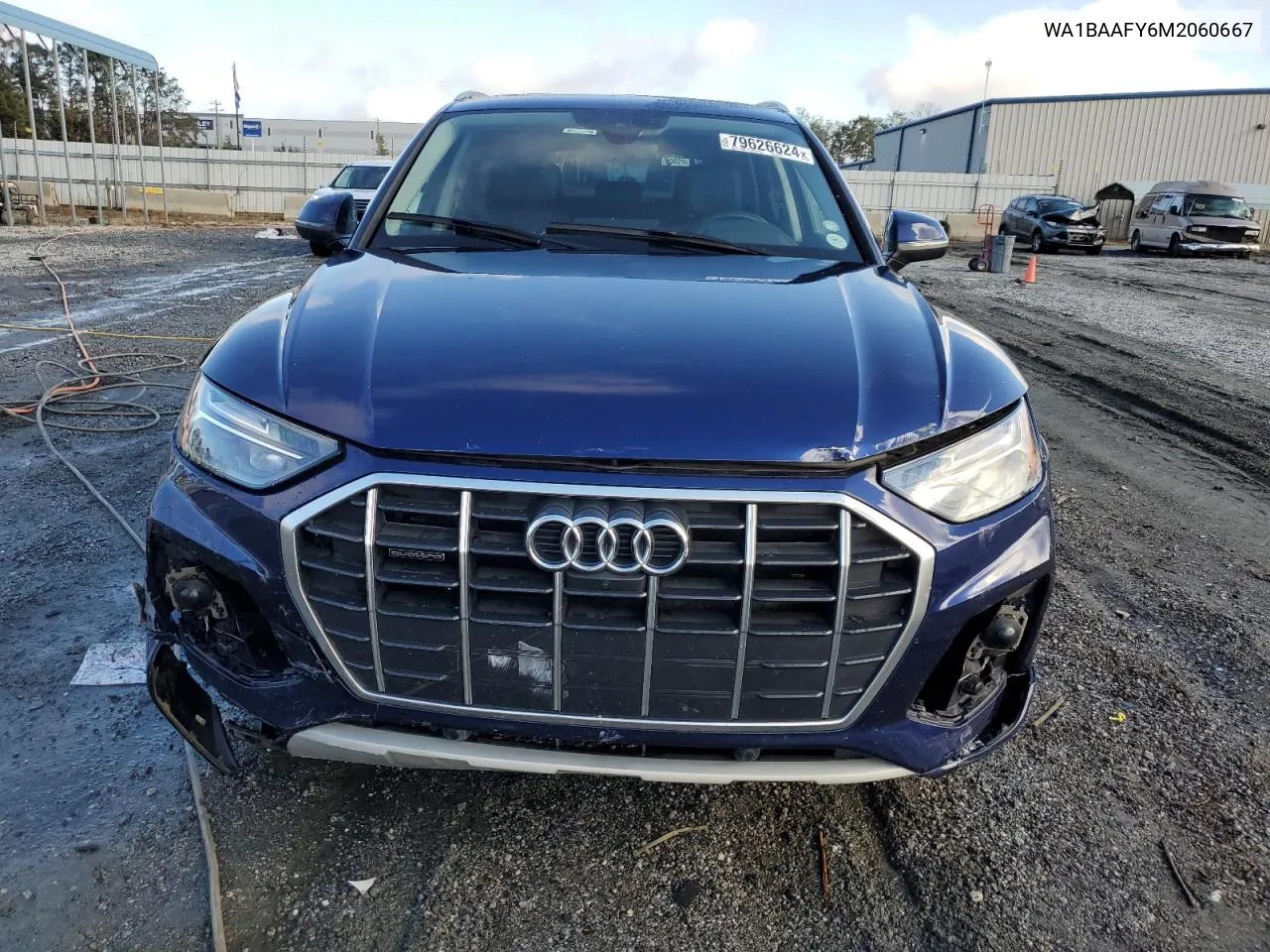 2021 Audi Q5 Premium Plus VIN: WA1BAAFY6M2060667 Lot: 79626624