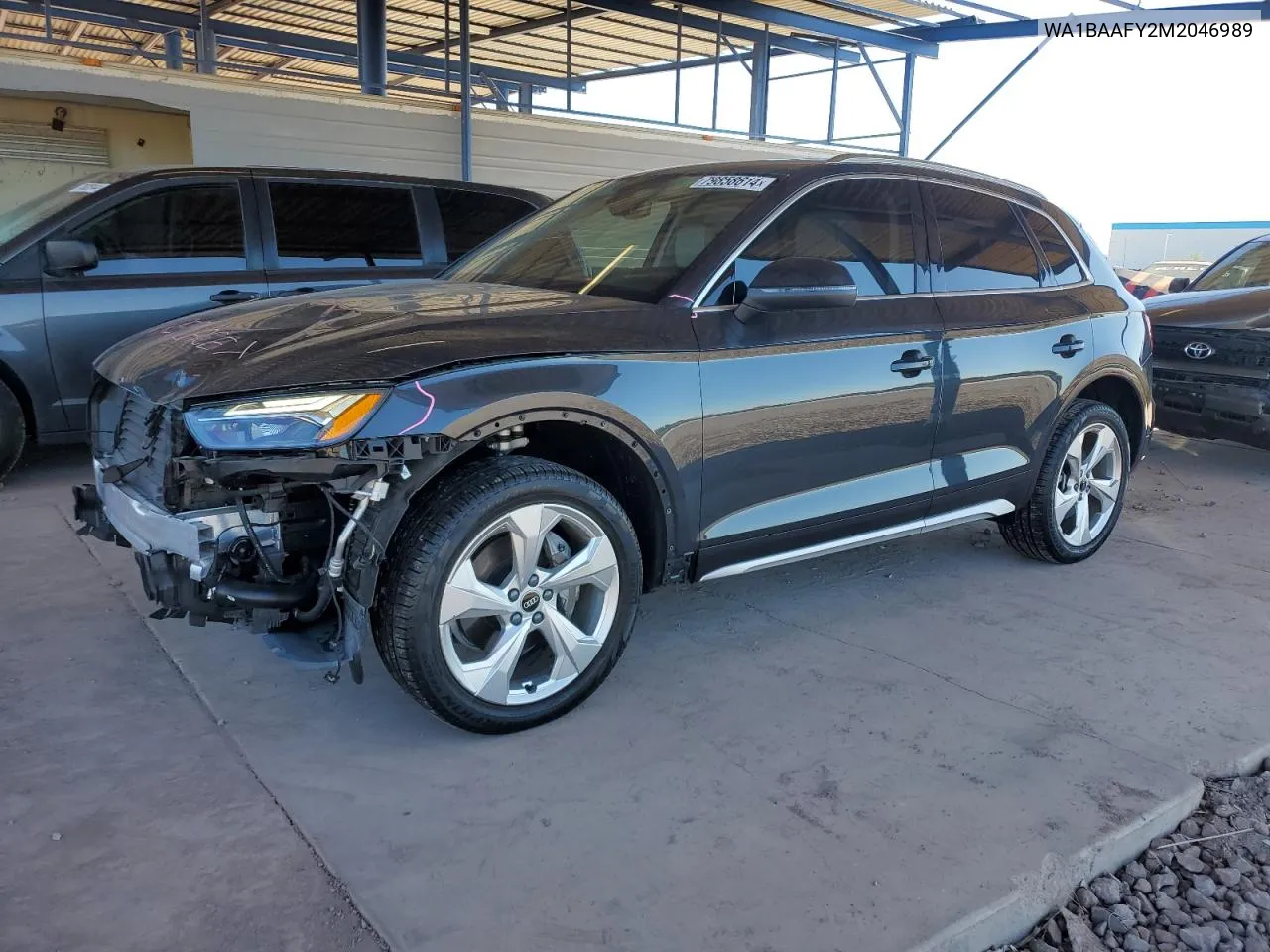 2021 Audi Q5 Premium Plus VIN: WA1BAAFY2M2046989 Lot: 79858614