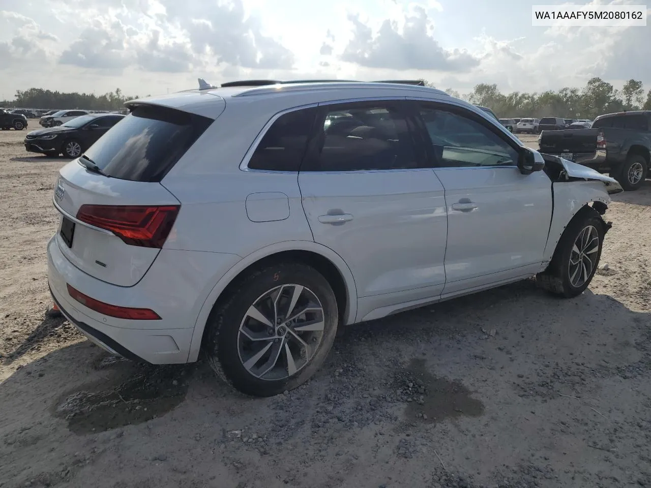 2021 Audi Q5 Premium VIN: WA1AAAFY5M2080162 Lot: 79949064