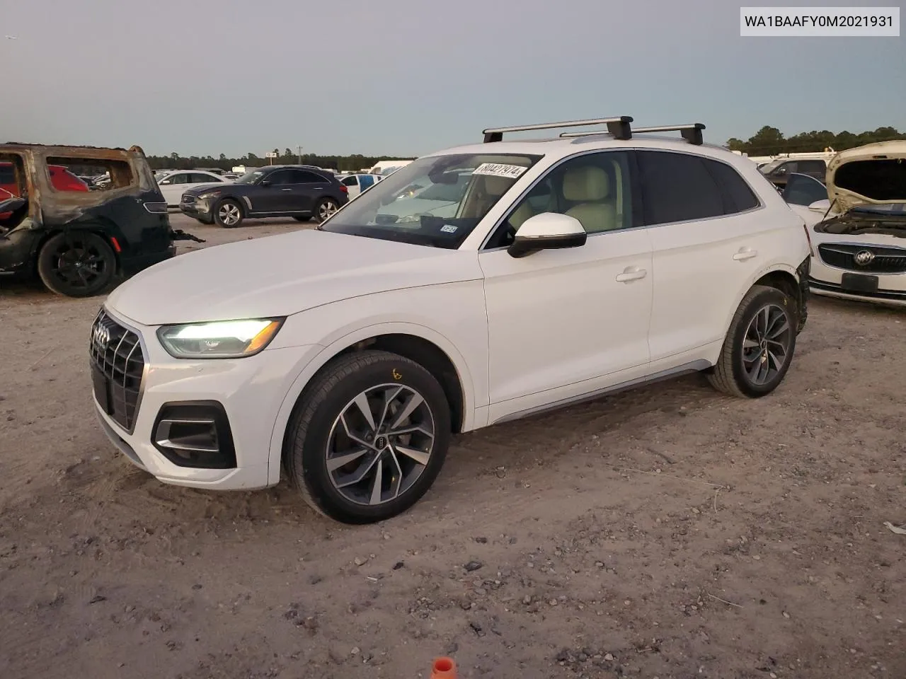 2021 Audi Q5 Premium Plus VIN: WA1BAAFY0M2021931 Lot: 80427974