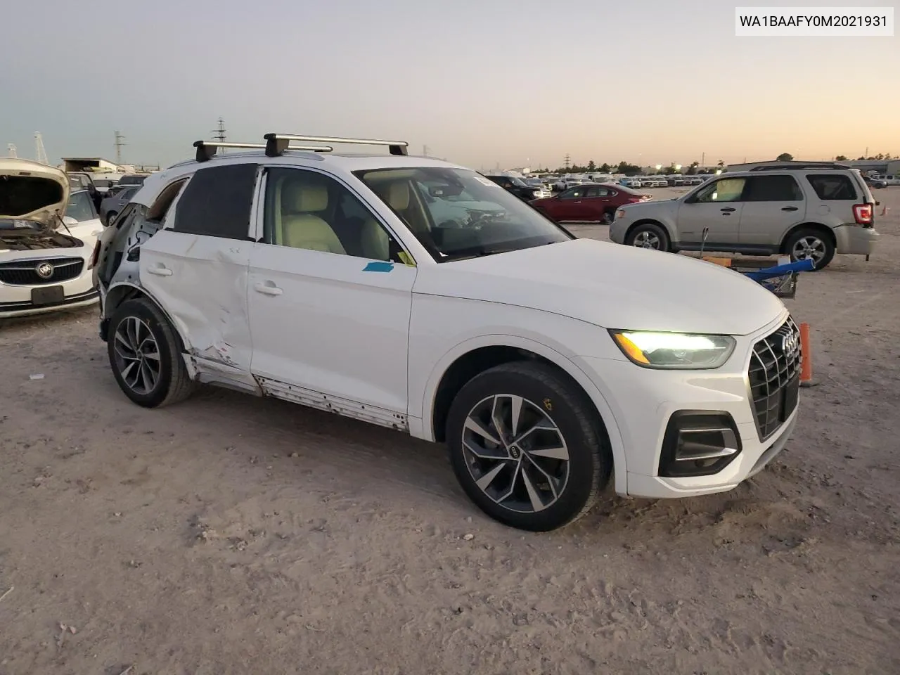 2021 Audi Q5 Premium Plus VIN: WA1BAAFY0M2021931 Lot: 80427974