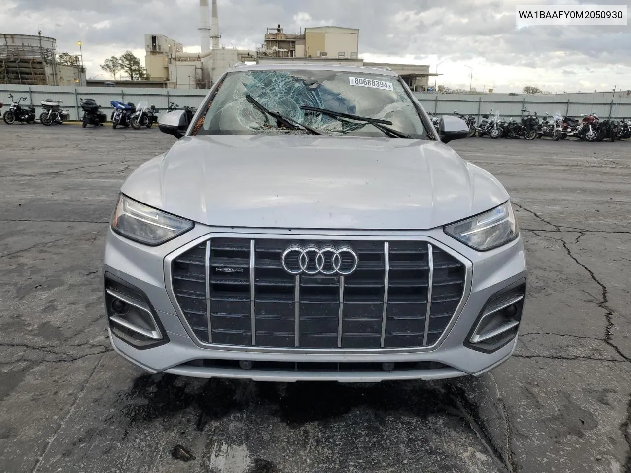 2021 Audi Q5 Premium Plus VIN: WA1BAAFY0M2050930 Lot: 80688394