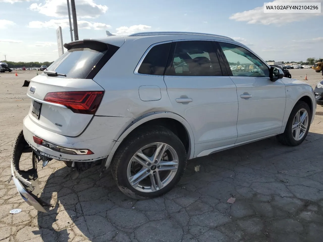 WA1G2AFY4N2104296 2022 Audi Q5 E Premium 55