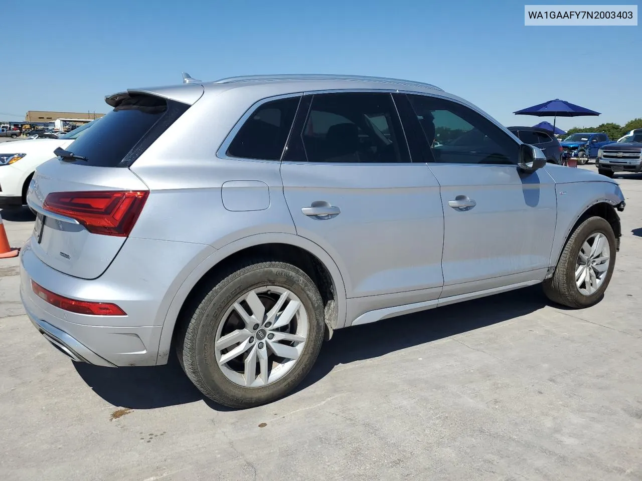 2022 Audi Q5 Premium 45 VIN: WA1GAAFY7N2003403 Lot: 70791494