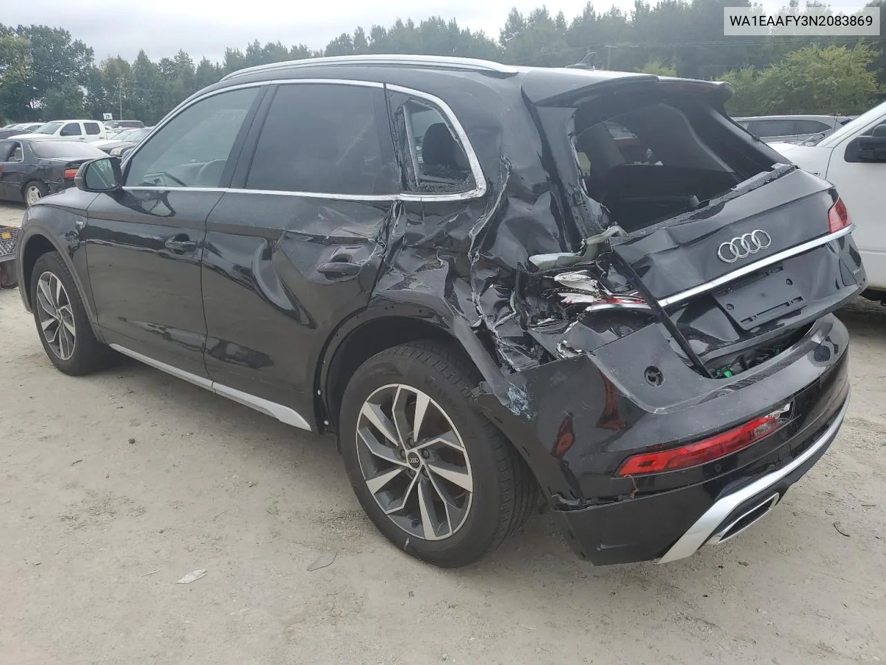 WA1EAAFY3N2083869 2022 Audi Q5 Premium Plus 45