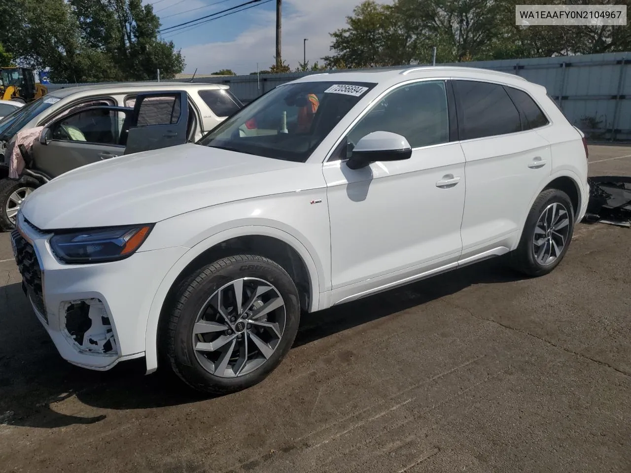 2022 Audi Q5 Premium Plus 45 VIN: WA1EAAFY0N2104967 Lot: 72056694