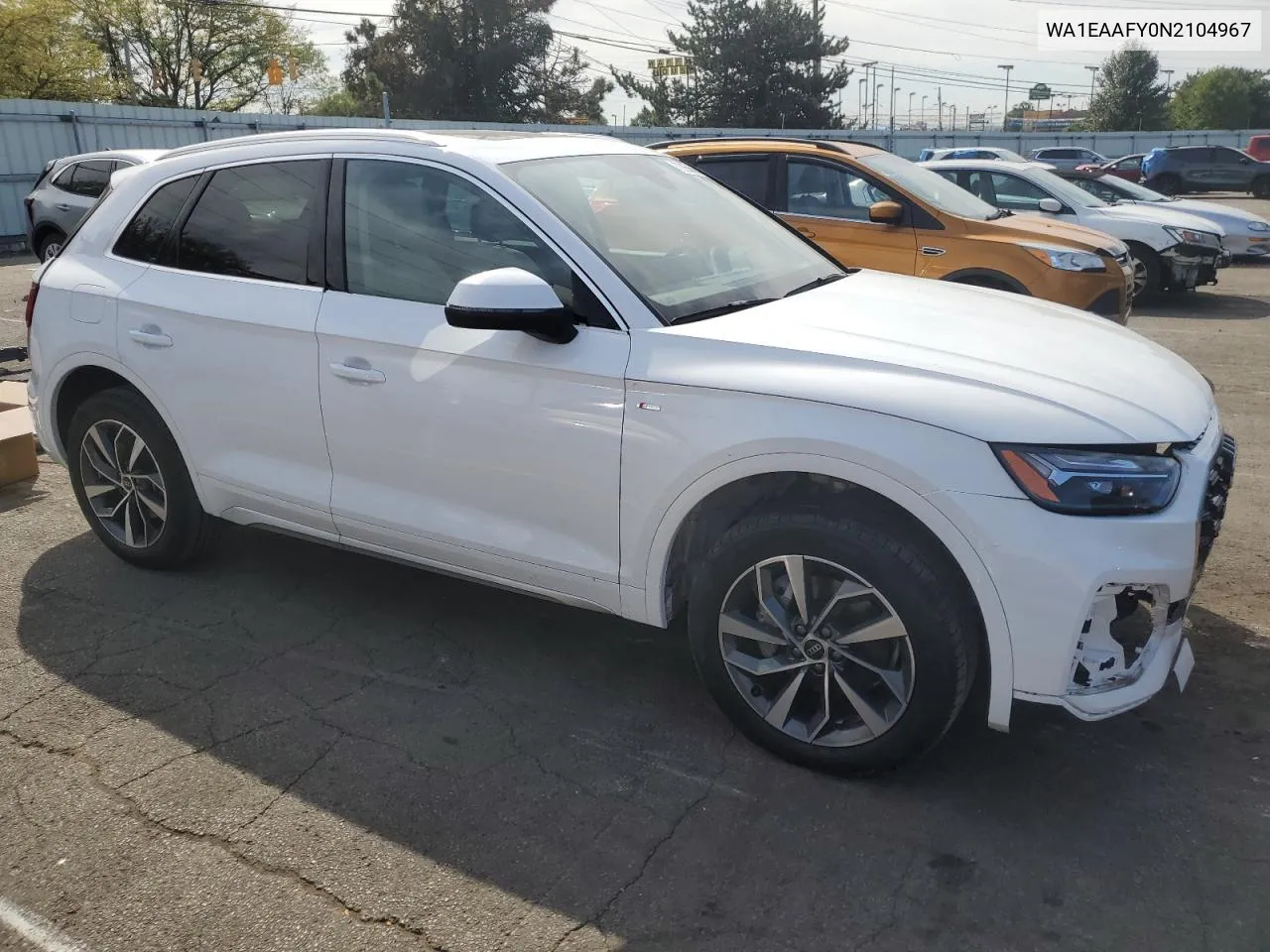 2022 Audi Q5 Premium Plus 45 VIN: WA1EAAFY0N2104967 Lot: 72056694