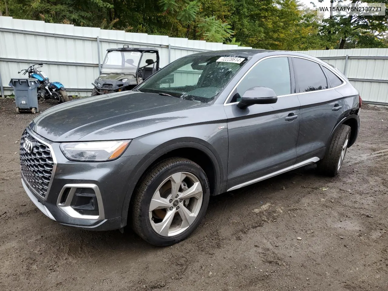 WA15AAFY5N2137771 2022 Audi Q5 Sportback Prm Pls 45