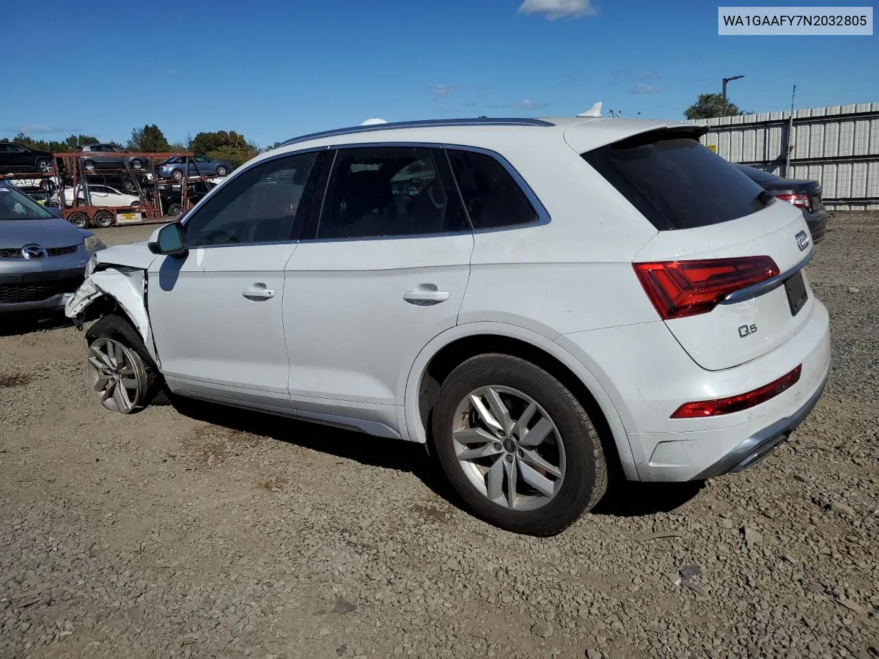 2022 Audi Q5 Premium 45 VIN: WA1GAAFY7N2032805 Lot: 73925144