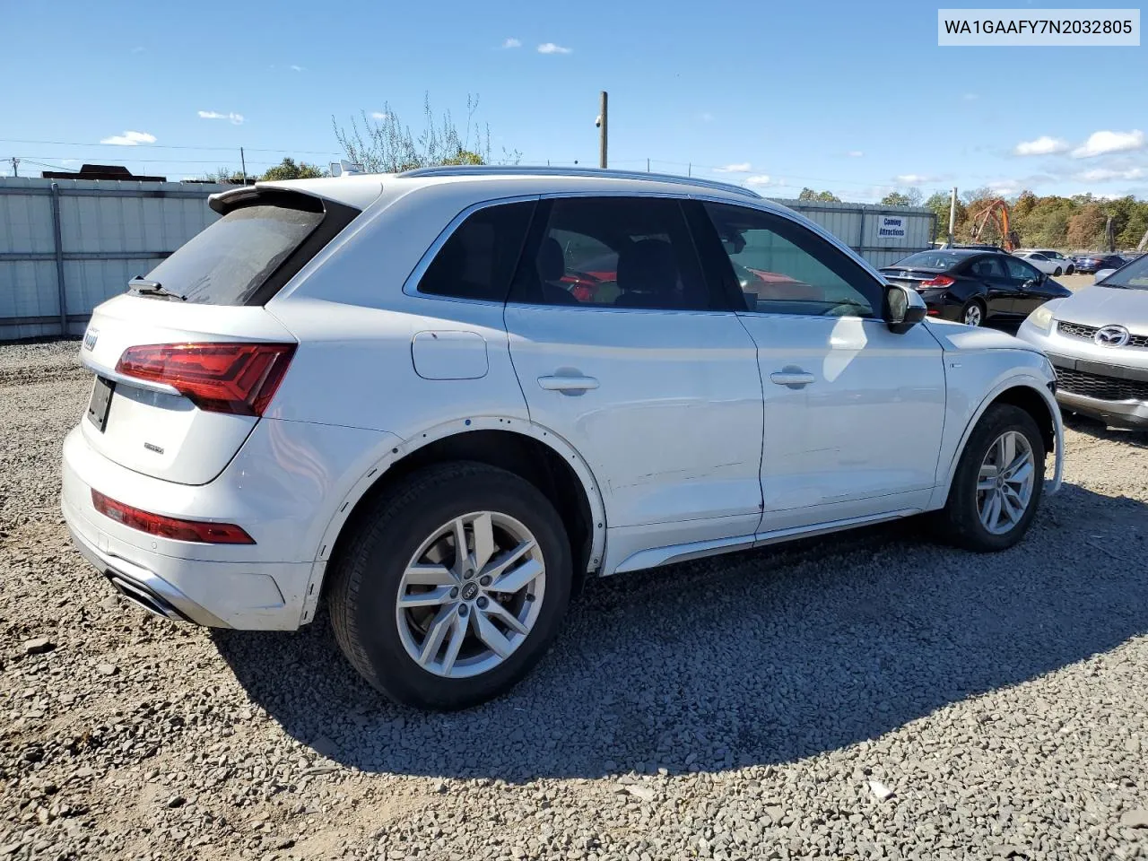 2022 Audi Q5 Premium 45 VIN: WA1GAAFY7N2032805 Lot: 73925144