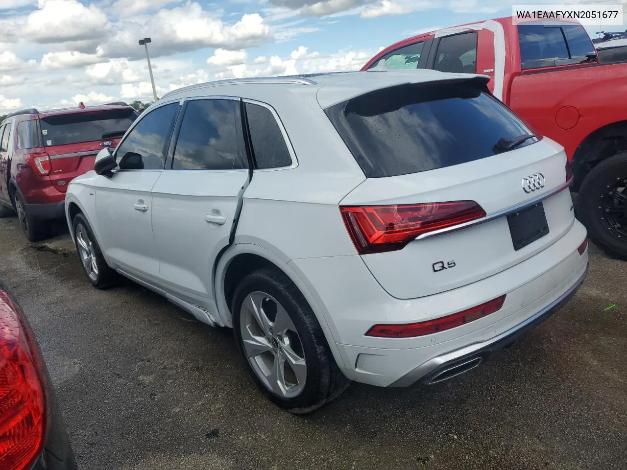 2022 Audi Q5 Premium Plus 45 VIN: WA1EAAFYXN2051677 Lot: 74004224