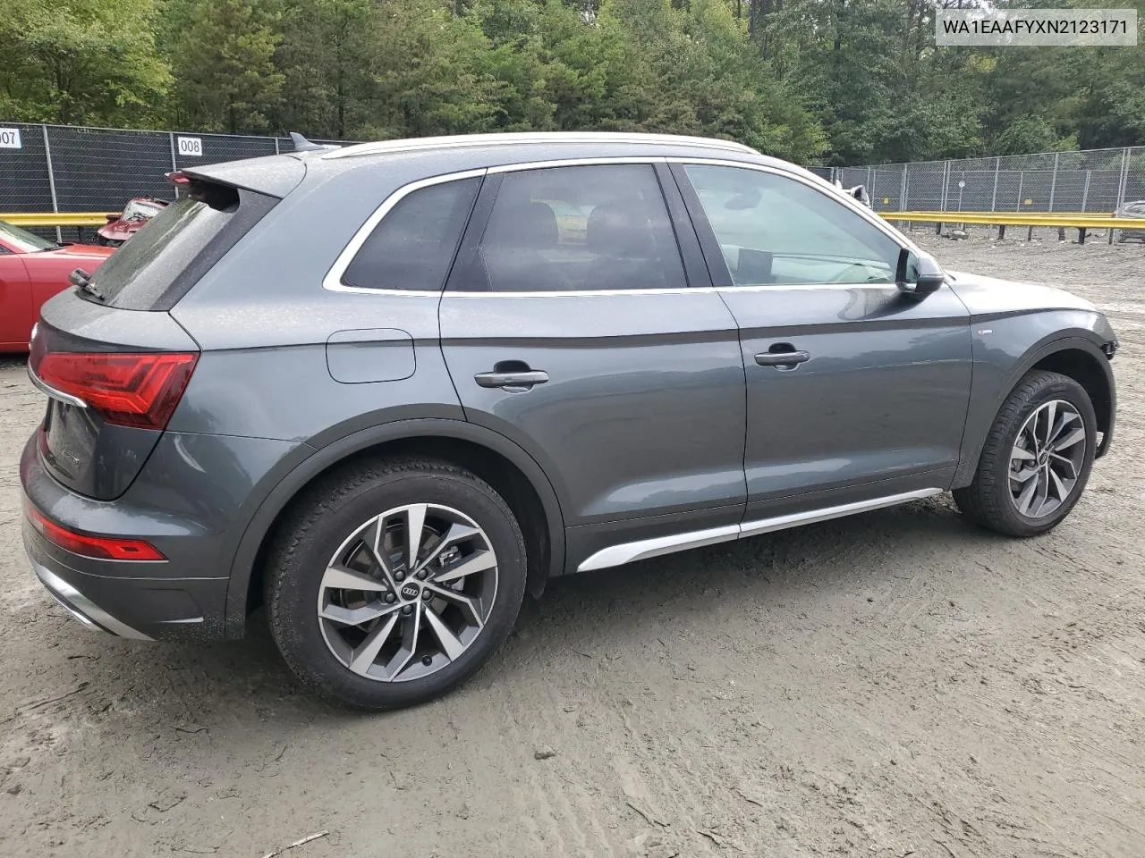 2022 Audi Q5 Premium Plus 45 VIN: WA1EAAFYXN2123171 Lot: 74102514