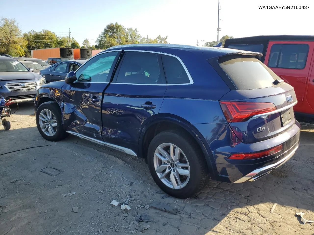 2022 Audi Q5 Premium 45 VIN: WA1GAAFY5N2100437 Lot: 75734874