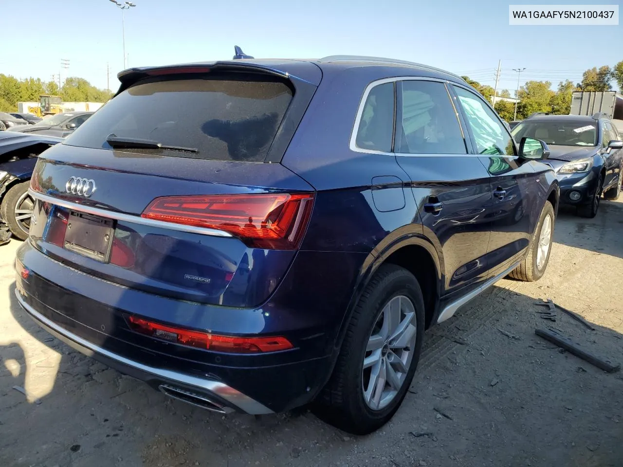 2022 Audi Q5 Premium 45 VIN: WA1GAAFY5N2100437 Lot: 75734874