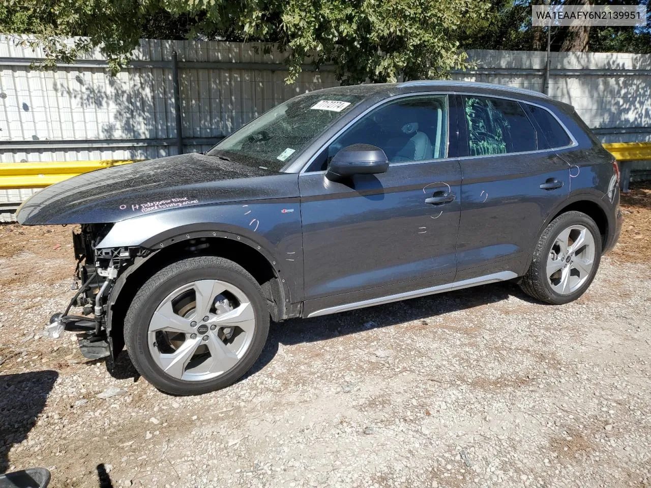 2022 Audi Q5 Premium Plus 45 VIN: WA1EAAFY6N2139951 Lot: 77172774