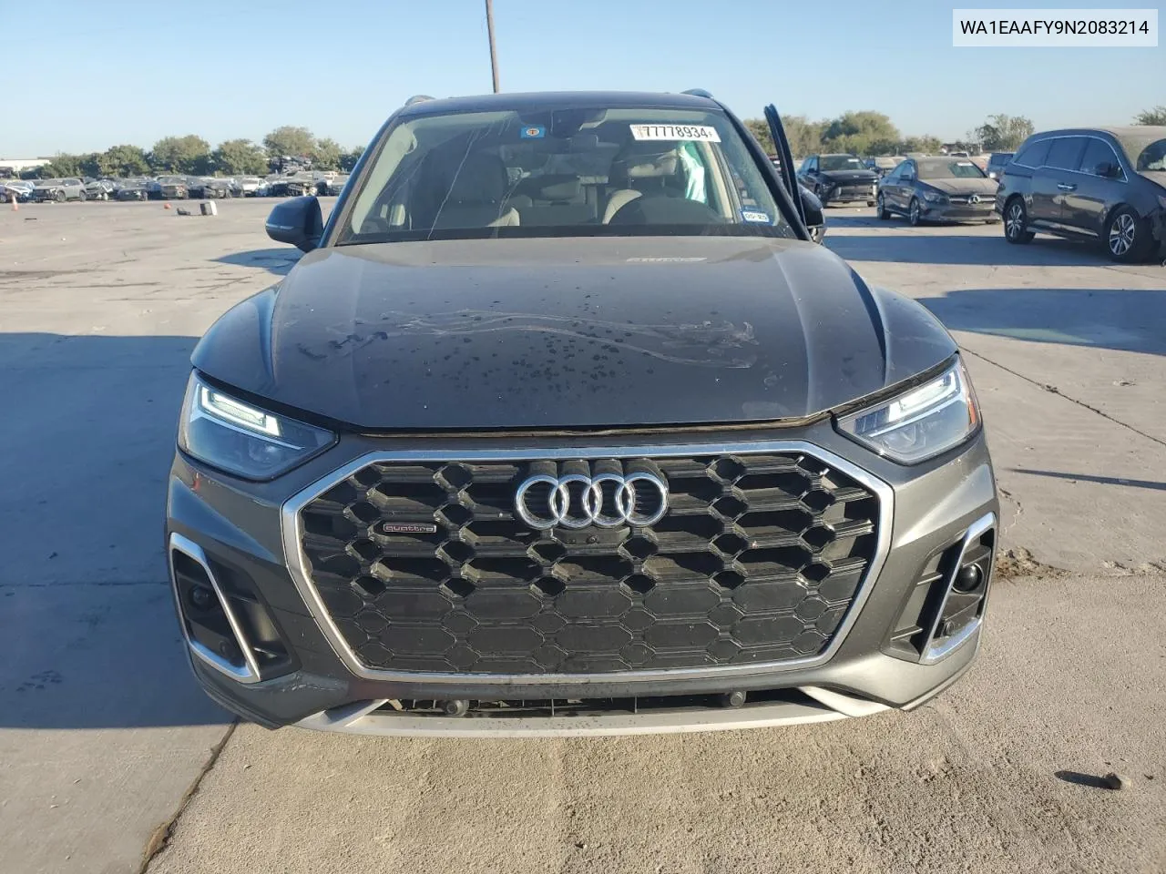 2022 Audi Q5 Premium Plus 45 VIN: WA1EAAFY9N2083214 Lot: 77778934