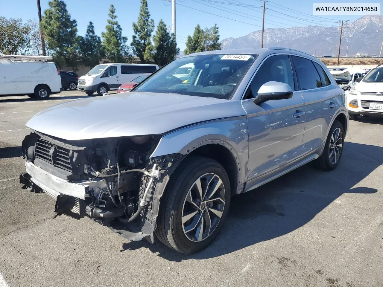 2022 Audi Q5 Premium Plus 45 VIN: WA1EAAFY8N2014658 Lot: 78714454