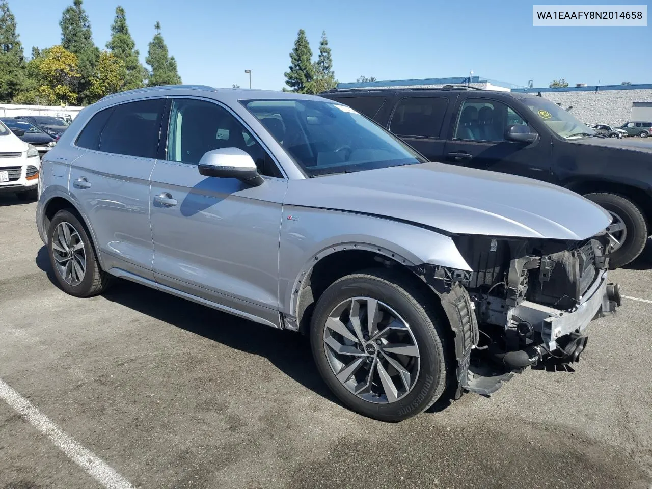 2022 Audi Q5 Premium Plus 45 VIN: WA1EAAFY8N2014658 Lot: 78714454